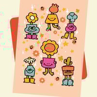 Image 1 of Flower Flirts Postcard