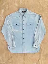 Image 2 of RRL INDIGO DYED BRUSHED COTTON OVERSHIRT