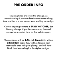 Image 2 of Gotham Enamel Necklace  