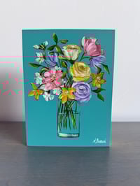 Mini Floral 151 by Neena Buxani - Original Painting