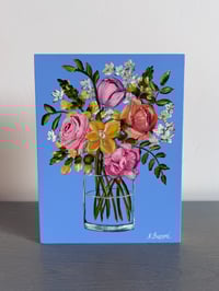 Mini Floral 157 by Neena Buxani - Original Painting