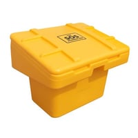 Image 1 of Salt Or Sand (SOS™) Storage Bin, 5.5 Cu.Ft - Yellow SOS5.5-08 NOT Stocked Approximately  2-4 Days
