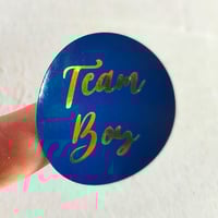 Image 3 of Foiled Baby Gender Reveal Stickers