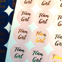 Image 5 of Foiled Baby Gender Reveal Stickers