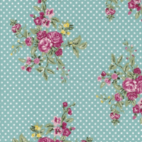 toile cirée dots and flowers