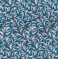 toilé cirée turquoise florale