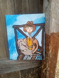 Image 3 of Man Holding Donkey