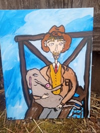 Image 4 of Man Holding Donkey