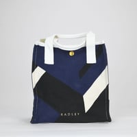 Image 1 of Radley London Abstract Geo Small Open Top Grab Tote - Blue