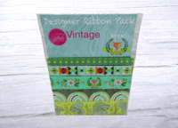 Image 1 of Tula Pink Vintage Winner Limited Edition Designer Ribbon Pack  By Renaissance Ribbons DP-98