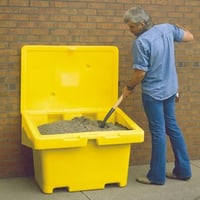 Image 3 of Salt Or Sand (SOS™) Storage Bin, 36 Cu.Ft - Yellow SOS36-08 NOT Stocked Approximately  2-4 Days