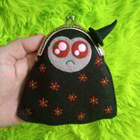 Image 1 of Fabric art flower ghost bag