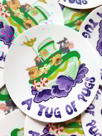 Image 1 of Tug of Pug Sticker