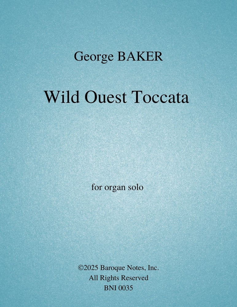 Image of Wild Ouest Toccata; PDF