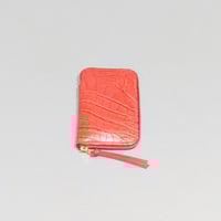Image 1 of ZIPPER WALLET - RED ALLIGATOR