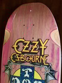 Image 4 of DOGTOWN SKATEBOARD DECK - OZZY OSBOURNE - PINK STAIN