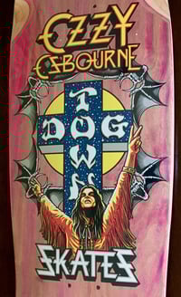 Image 5 of DOGTOWN SKATEBOARD DECK - OZZY OSBOURNE - PINK STAIN