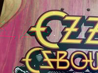 Image 9 of DOGTOWN SKATEBOARD DECK - OZZY OSBOURNE - PINK STAIN