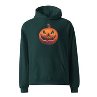 Image 2 of Long Sleeved Oversized Hoodie (Adult M/F) - Classic Jack O Lantern