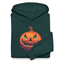 Image 3 of Long Sleeved Oversized Hoodie (Adult M/F) - Classic Jack O Lantern