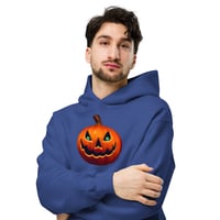 Image 14 of Long Sleeved Oversized Hoodie (Adult M/F) - Classic Jack O Lantern