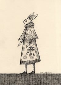 'Rabbit Mask' Original Drawing