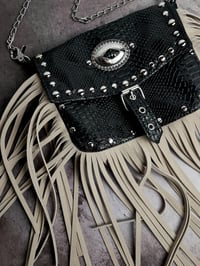 Image 4 of Beige Snake Willow Purse