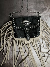 Image 1 of Beige Snake Willow Purse