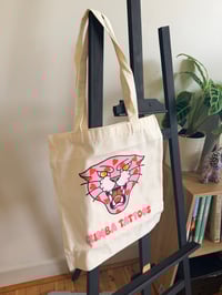 Image 2 of Panther heart tote bag 