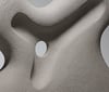 Stand - Hand-Built Grey Ceramic Sculpture 