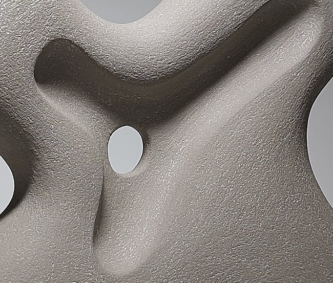 Stand - Hand-Built Grey Ceramic Sculpture 