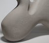Stand - Hand-Built Grey Ceramic Sculpture 