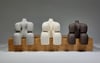 Sitting X Men -  Mini Hand‑Built Ceramic Sculptures 