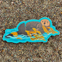 Image 2 of Sea Otter Sticker