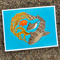 Leopard Shark & Kelp Print