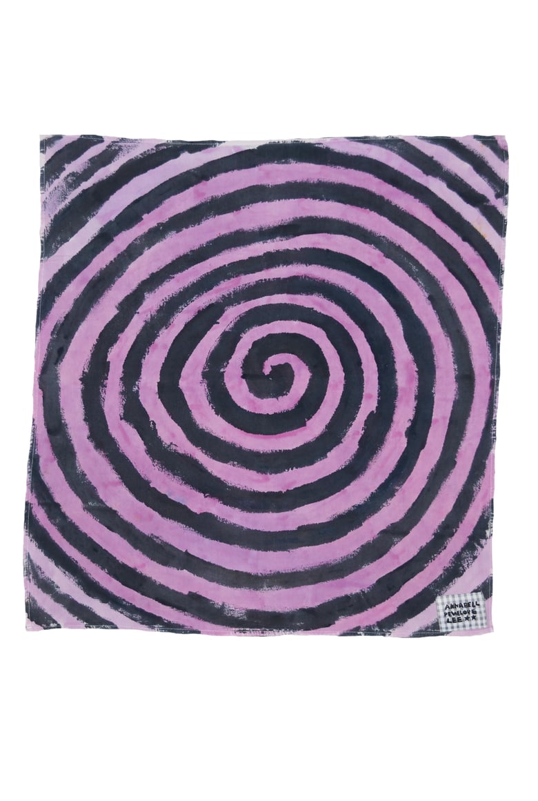 Image of purple spiral square