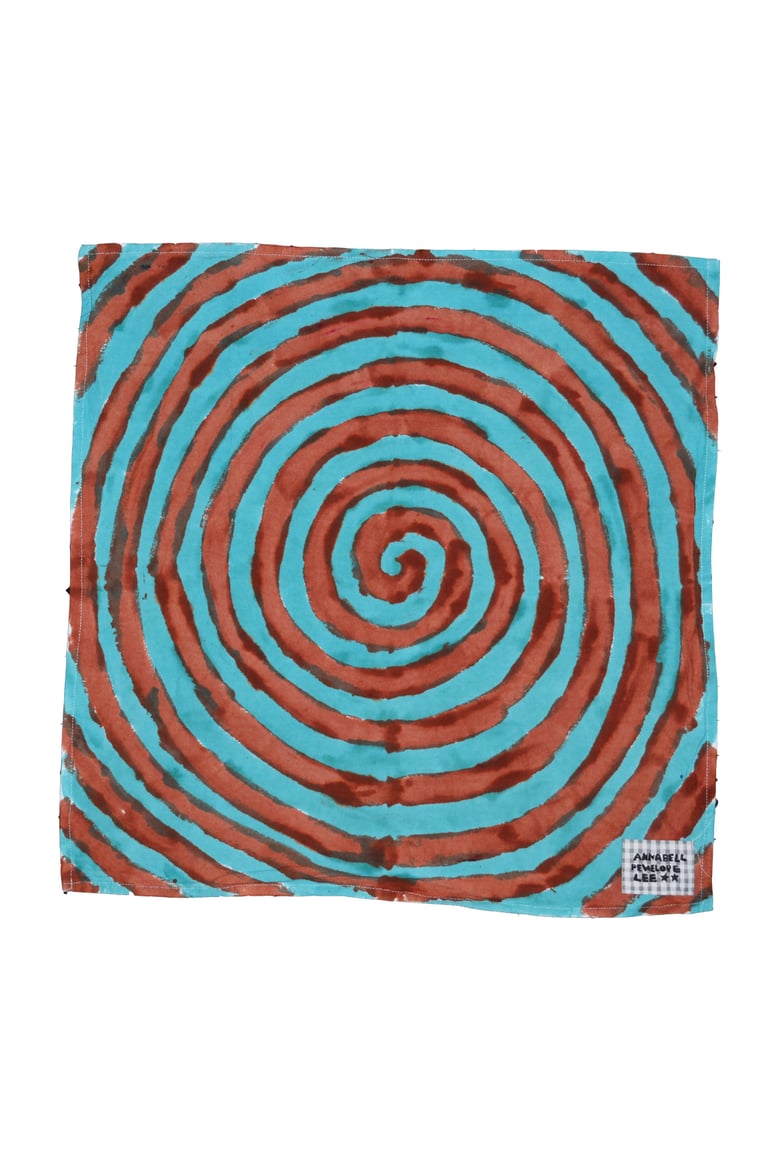 Image of brown spiral square