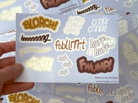 FWUMP! Sticker sheet