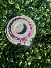 Image 3 of "Princess Purple" Beaded Bracelet