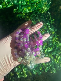 Image 4 of "Princess Purple" Beaded Bracelet