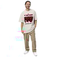 Image 4 of Mens Oversized Friends Faded Tee