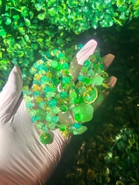 Image 1 of "Green Money Buddha" Beaded Bracelet 