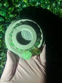 Image 3 of "Green Money Buddha" Beaded Bracelet 