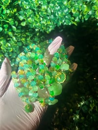 Image 4 of "Green Money Buddha" Beaded Bracelet 