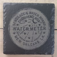 Image 2 of New Orleans Water Meter - Slate coasters