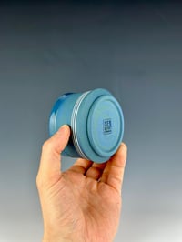 Image 2 of No.17 | Teal and Blue Marbled Porcelain Tumbler 