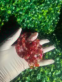 Image 1 of "Rose Red" Beaded Bracelets