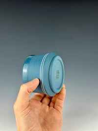 Image 2 of No.18 | Teal and Blue Marbled Porcelain Tumbler 