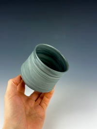 Image 3 of No.28 | Grey, Teal, and Black Marbled Porcelain Tumbler