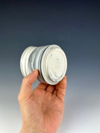 Image 3 of No.30 | Black and White Marbled Porcelain Tumbler